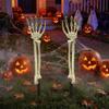 Plastic Skull Hand Decorations Life-Size Ghost Hand Yard Stakes  Theme Party