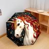 1 PC Automatic Folding Umbrella - Colorful Unicorn Pattern, Portable & Foldable Design with 8 Ribs, Christmas Birthday Gifts