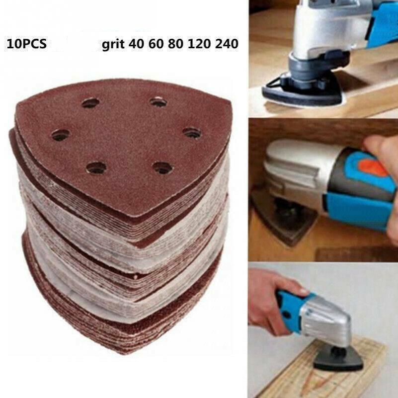 Pads Sanding Triangle Assorted Sandpaper For Multi Tool Oscillating Loop Durable