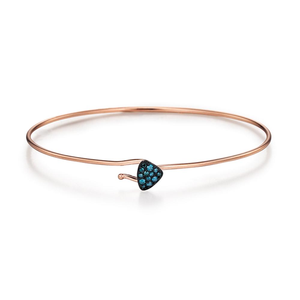 Roseedor Smoothie Petit Triangle Diamond Bangle Bracelet_211610271