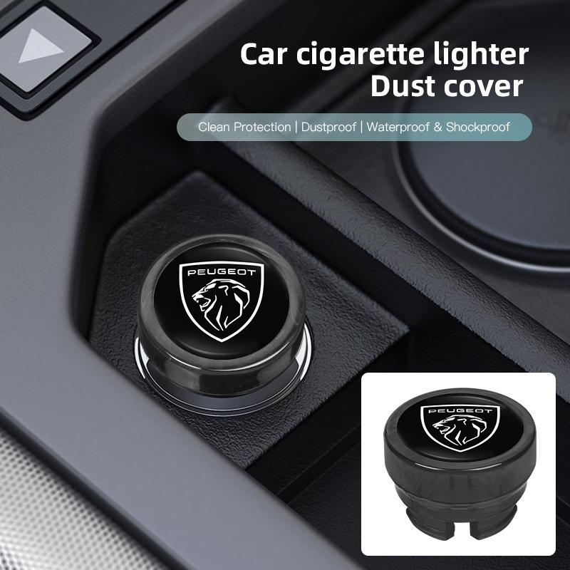 Car Cigarette Lighter Dust Proof Protect Cover Lighter Button For Peugeot 208 308 206 307 207 3008 407 508 2008 5008 301 406 408