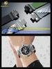 For Casio G-SHOCK series fourth generation5657 GST-B400 modified nylon woven canvas watch strap accessories magnetic watch chain