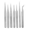 Multiple Styles Stainless Steel Tweezers Straight Curved Tweezers For Jewelry Making Jewelry Tools Jewelry Sewing Accessories