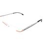 RSINC Rimless frame/eyeglass/Spectacle, Optical, Prescription, For Men And Women, Modern, White-Black- BR-1 N1 H2-M4BE-0LZA