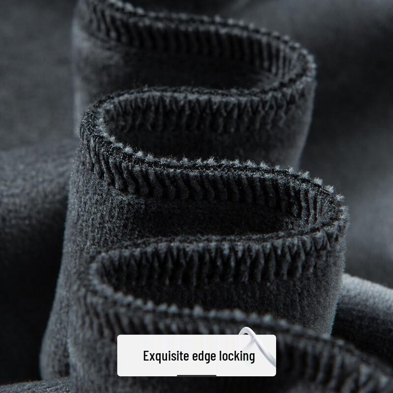 Futing Men's Plush-Lined Cotton & Silk Blend Crew Neck Sweatshirt