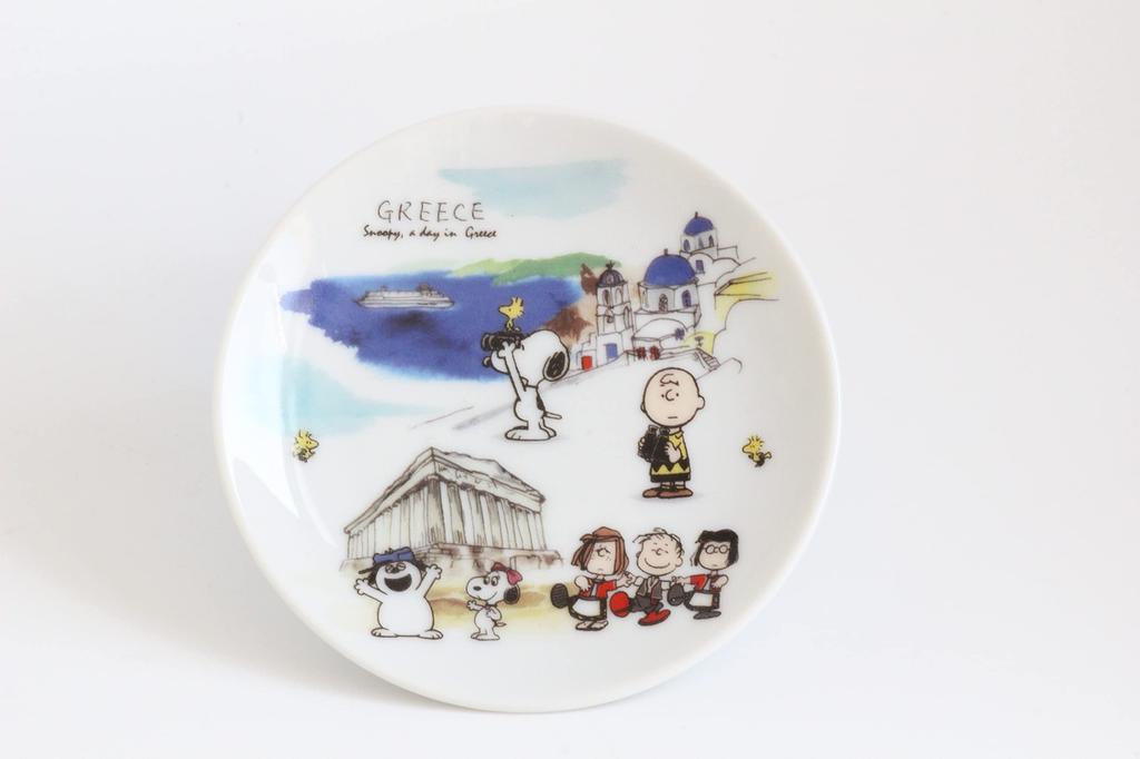 Shimizu Tougyou Italian Greek Snoopy Mini Plates (Set of 2 Designs)
