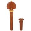 Jujube Wood Violin Tailpiece Set Wooden Color Violin Chin Rest  Violin Replacement