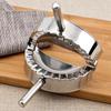 Durale with Handle Stainless Steel Dumpling Maker Manual Hand Press Dumpling Mold Silver Jiaozi Maker Ravioli