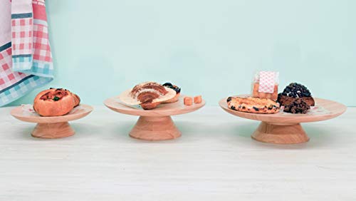 Rubberwood Cake Stand M HF-003N