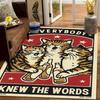 Tappeto Boemo Tibetano Tigre Floreale Tappetino da Pavimento Comodino Antiscivolo Vintage Tappeto Animale Tappeti Marocchini per Soggiorno Decorativo
