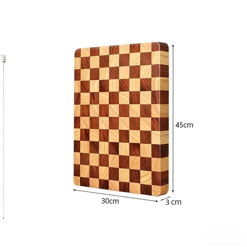 Acacia & Oak Wood Chessboard Cutting Board