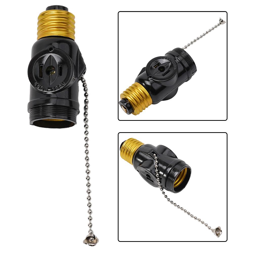 Living Room Bulb Socket To Plug Adapter Wall Plug-In With Switch Base Ac Outlet