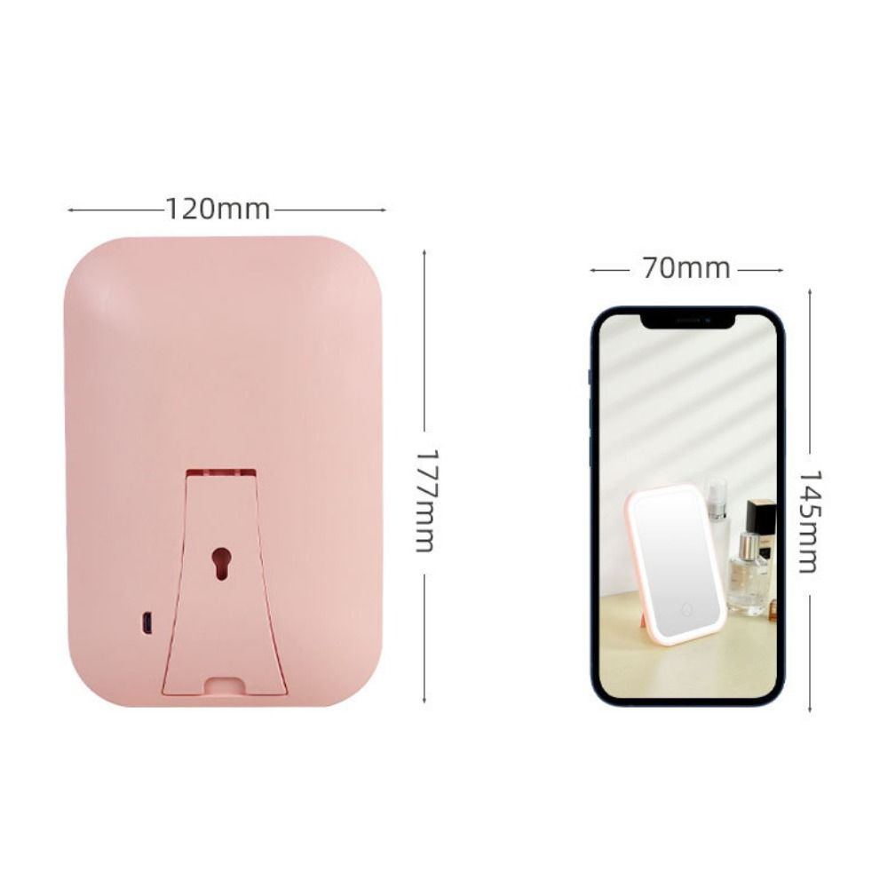 3 Colors Light Modes LED Makeup Mirror Touch Screen Beauty Mirror New Dressing Mirror