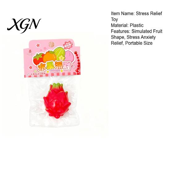 Adult Stress Toy Simulated Fruit Squeeze with Bell Lanyard Anxiety Relief Slow Kids Reliever Rising Mini Pinch Sensory Fidget Party Favors