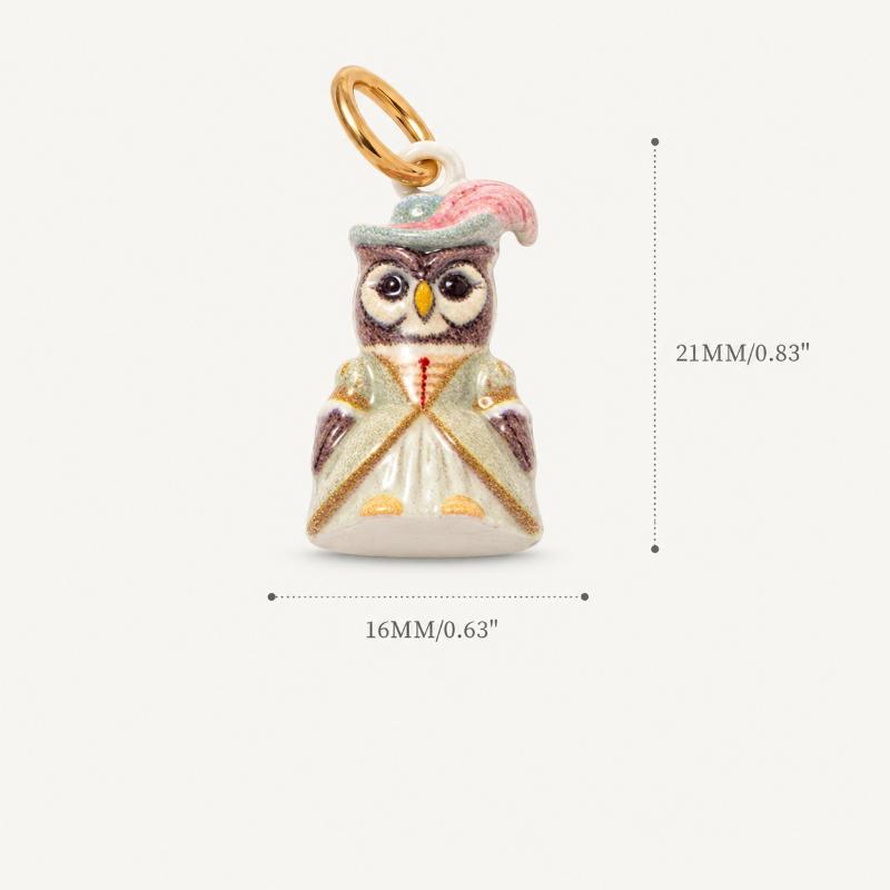 Copper Rococo Animal Figure Charm Pendant Gold Plated Cute Retro Charms For Women Diy Handcraft Bracelet Necklace Accessories