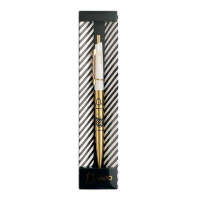 Green Flash Miffy Brass Ballpoint Pen Stripe GMB-011