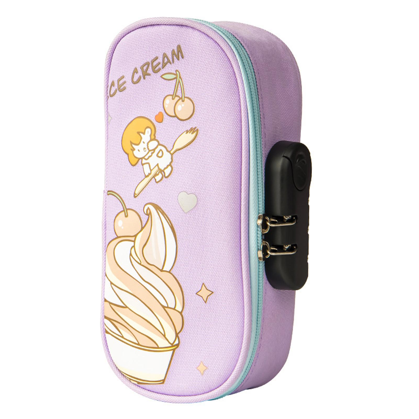 Password Case Multifunctional Multifunctional Pencil Case Capacity Essentials Password With Password Lock Pencil