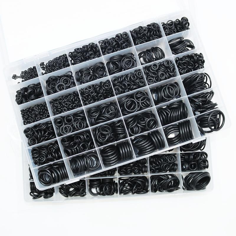 CS1.0-4.0mm Rubber O Ring High Quality Sealing Washer Balck NBR O-ring Plumbing Gasket Car Air Condition Oil Resistant Oring Kit