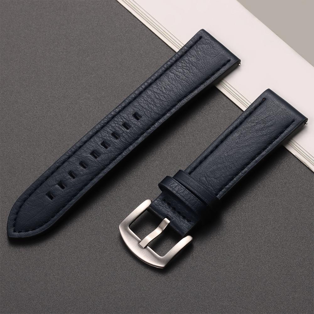 20mm 22mm Lederarmband für Samsung Galaxy Watch 6 5 4 40mm 44mm Gear Armband Vintage Armband für Xiaomi Redmi Watch 3 Active/Lite