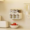 Plastic Condiment Storage Box Moisture-proof Spice Storage Rack  for Home