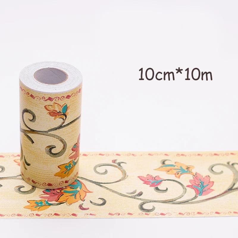 10M Self-Adhesive Wall Panels Border - Waterproof Decorative Film for Kids Room/Bathroom Tiles & Kitchen