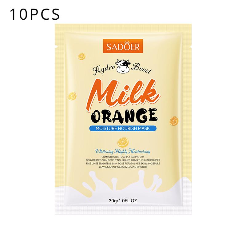 

Увлажняющая и питательная маска SADOER «Молоко и апельсин» Увлажняющая и питательная маска 10pcs