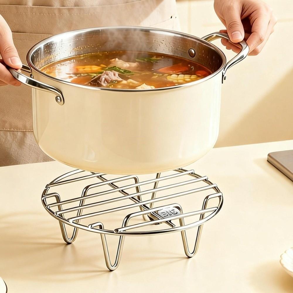 Sturdy Kitchen Steamer Holder Thick Food Steaming Tray Multi-Purpose Food Steamer Shelf Food Prep