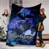Custom Name Valorant Theme Printed Blanket - Perfect for Couch, Bed, Travel & Outdoor Use | Machine Washable, Cozy & Durable.