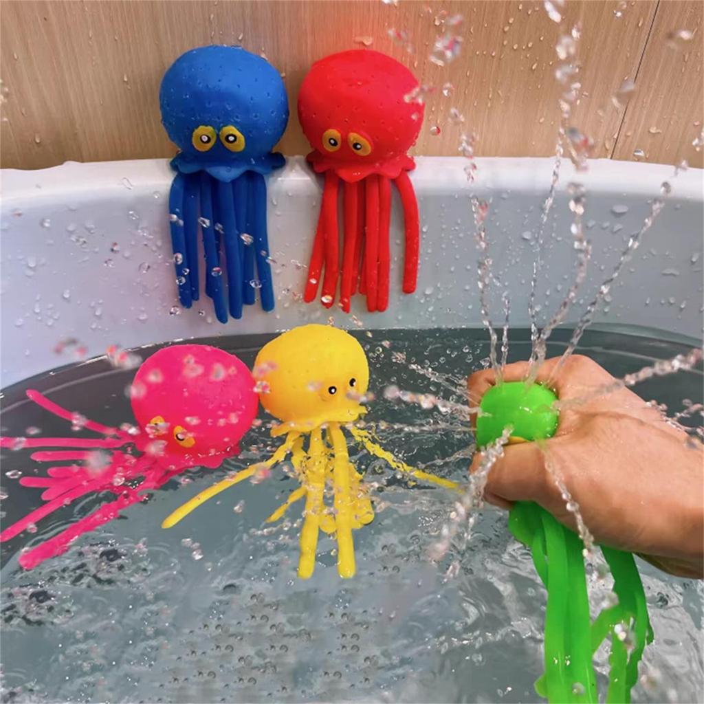 Oktopus Wasserbälle Poolspielzeug für Kinder Sensorischer Oktopus Wasserbombe Spritzbälle Kleinkind Badespielzeug Schwimmbad Schwimmende Schwimmspielzeuge