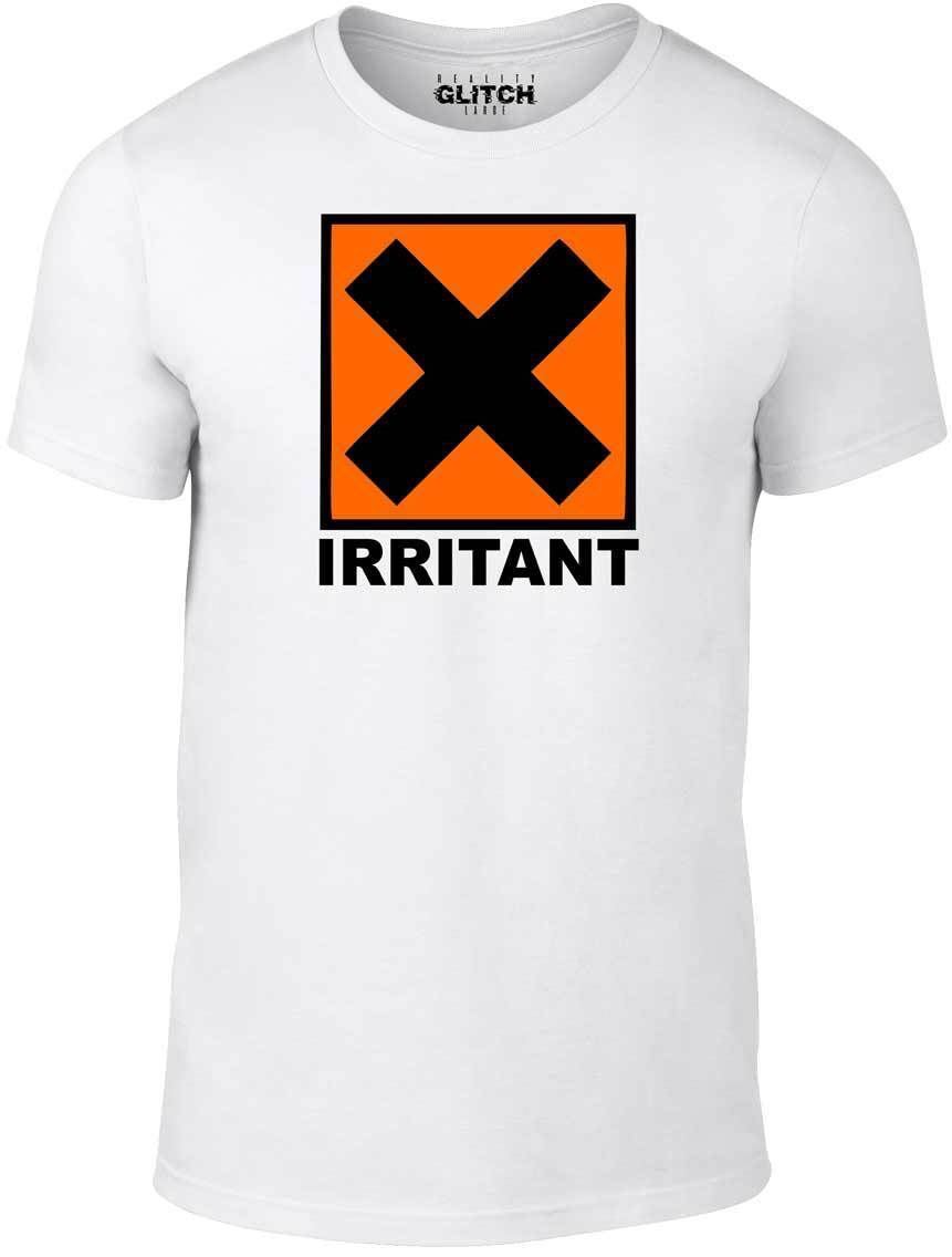 Irritant Symbol T-Shirt Mens Womens Tees Top - Funny T Shirt Mens Womens Tees Top fancy dress annoying joke chemical humor S