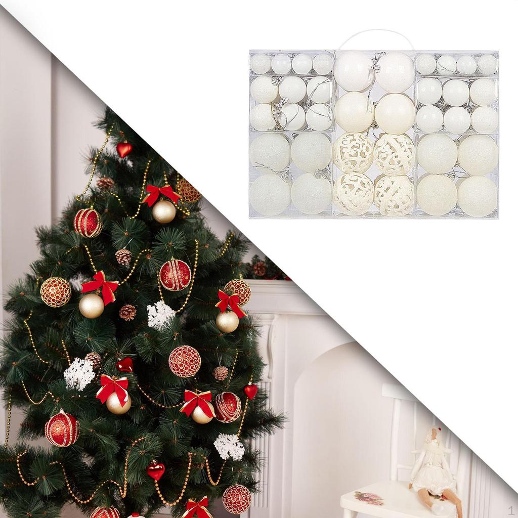 100 Pcs Set Colorful Ornament Christmas Tree Ornaments for Year