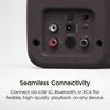 Компактная настольная колонка UKI Onyx Bluetooth Вход RMS Kanto 5.3/USB-C (16-бит/48 кГц)/RCA Вход/50 Вт