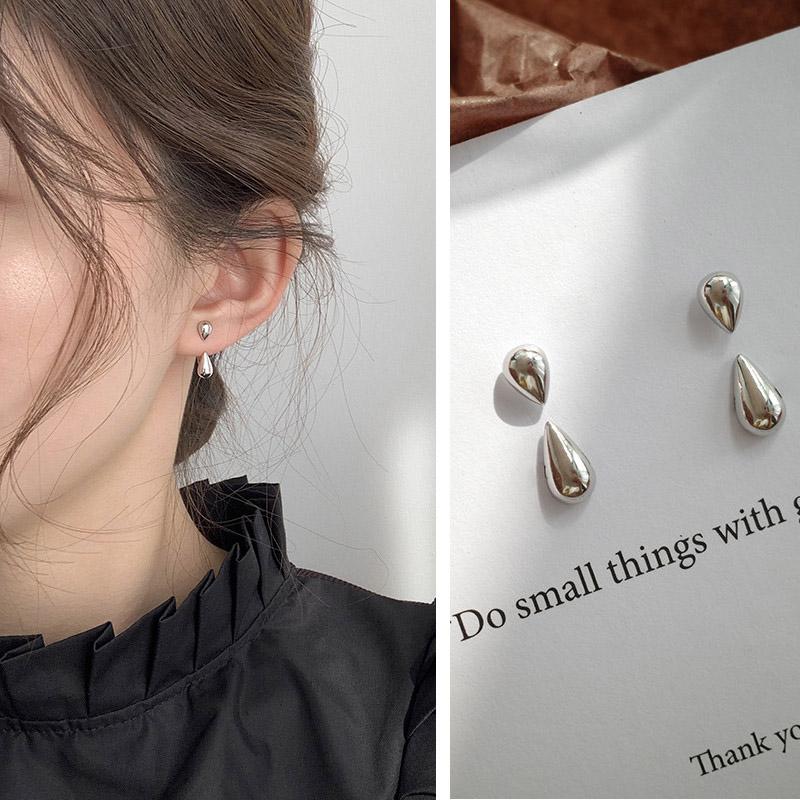 Cute Korean Earrings Heart Bling Zircon Stone Rose Gold Color Stud Earring for Women Fashion Jewelry New Gift