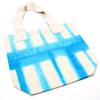 Tie-Dye Cotton Bag Sky Blue Blocks 8oz 38x42x12cm