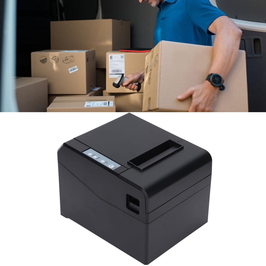 Label Printer Fast Printing High Resolution Clear Printing Low Power Consumption Portable Label Printer 100‑240VUS
