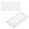 100pcs Lace Paper Doilies White Rectangle Round Oval Disposable Decorative Paper Placemats Hollow Flower Absorbing Papers
