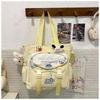 The new schoolbag is high-value, fresh and sweet, macaron-colored make-up bag, junior high school students, light travel, and large-capacity backpack.