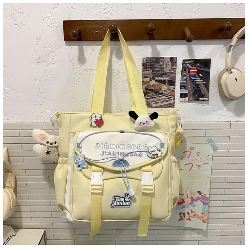 The new schoolbag is high-value, fresh and sweet, macaron-colored make-up bag, junior high school students, light travel, and large-capacity backpack.
