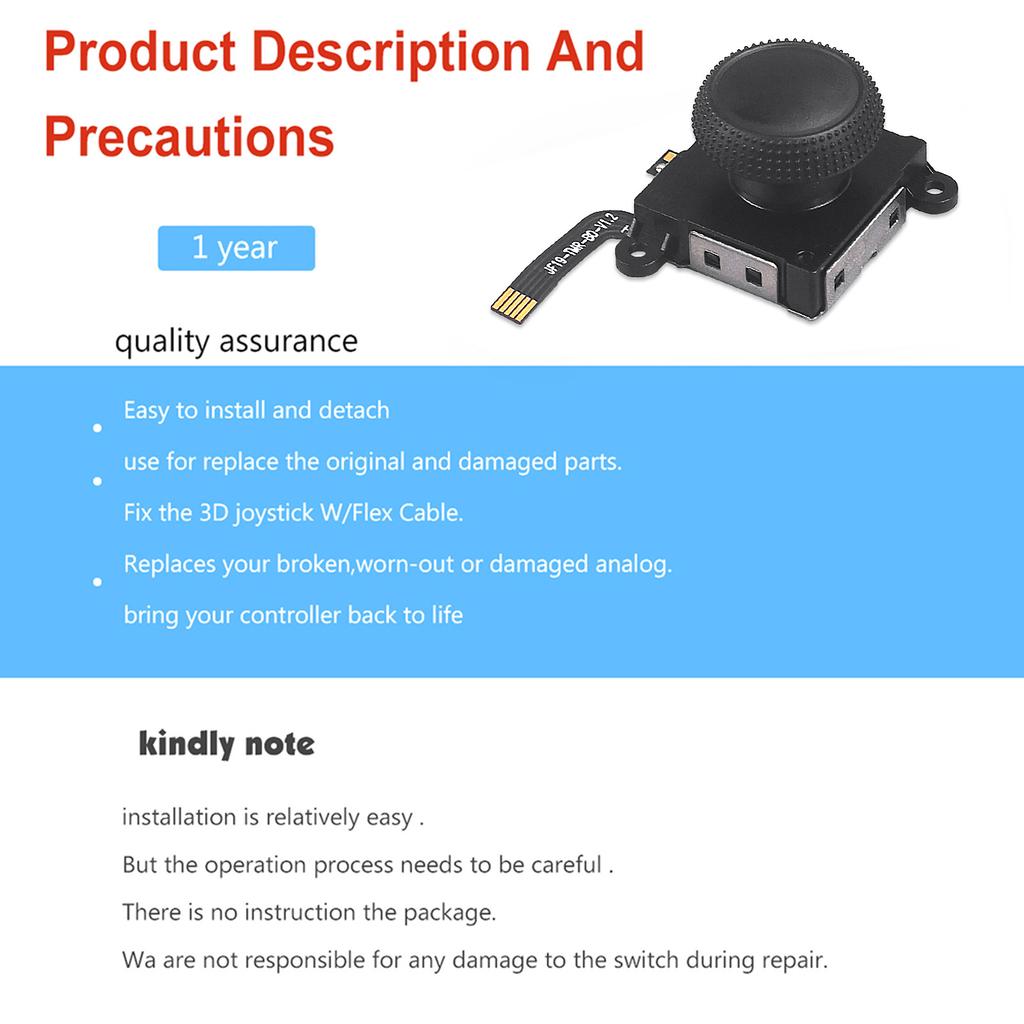 1/2PCS TMR Sensing Joystick for Switch/Lite/OLED Joycon Analog Thumb Stick No Drifting Hall Electromagnetic Stick Repair Parts