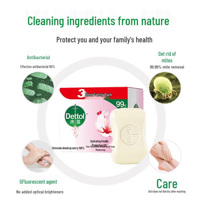 Dettol Moisturizing & Germ-Killing Bar Soap (9x115g)