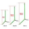 5 szt. Akcesoria wędkarskie do karpiowania Wysięgniki zapobiegające splątaniu z zatrzaskiem rolkowym Rozmiar 95 mm 125 mm 150 mm Świecące do klatki podajnika Carp Rig Tackle