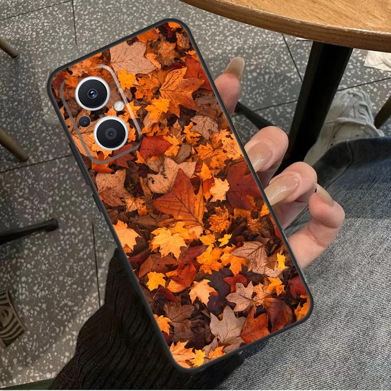 Autumn Leaves For OPPO Reno 7 8 Lite 8T 14F 13F 11F 12F 10 11 12 13 14 Pro OPPO Find X9 X8 X5 X6 Pro Case