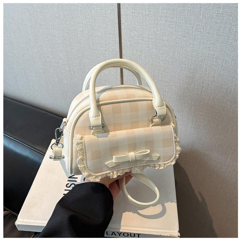Premium Bag Women's Summer New Fashion Plaid Messenger Bag Premium Bowling Bag