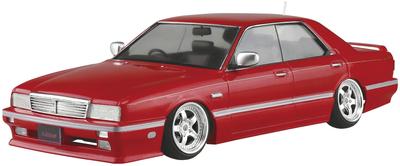 Aoshima Bunka Kyozaisha The Tuned Car Series Nissan Y31 Cima Obayashi Specification 1989 Plastic Model 1/24 No.14