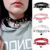 Handmade Trendy Punk Leather Choker Necklace Gothic Collar Costume Jewelry