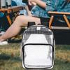 Cleanroom Tool Bag Tool Pouch Organization PVC Workbag Clear Backpack Engineer Bag for Security Sports Work Travel Plumber