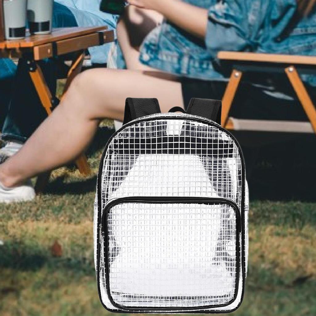 Cleanroom Tool Bag Tool Pouch Organization PVC Workbag Clear Backpack Engineer Bag for Security Sports Work Travel Plumber