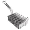 U Shape Taco Fryer Basket Stainless Steel Taco Holder Basket 6 Shells Deep Fryer with Long Handle for Kitchen