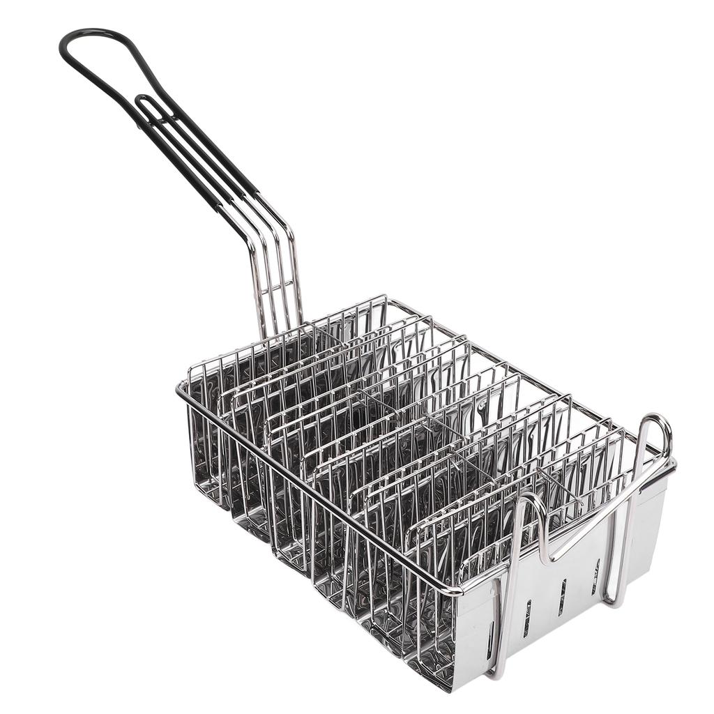 U Shape Taco Fryer Basket Stainless Steel Taco Holder Basket 6 Shells Deep Fryer with Long Handle for Kitchen