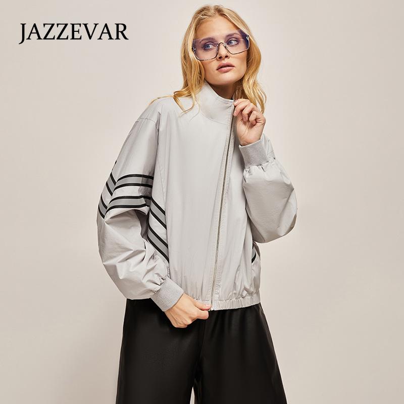 

JAZZEVAR 2022 Осень Новая повседневная мода Спортивная тенденция Ветер Универсальная Модная стойка Воротник Куртка